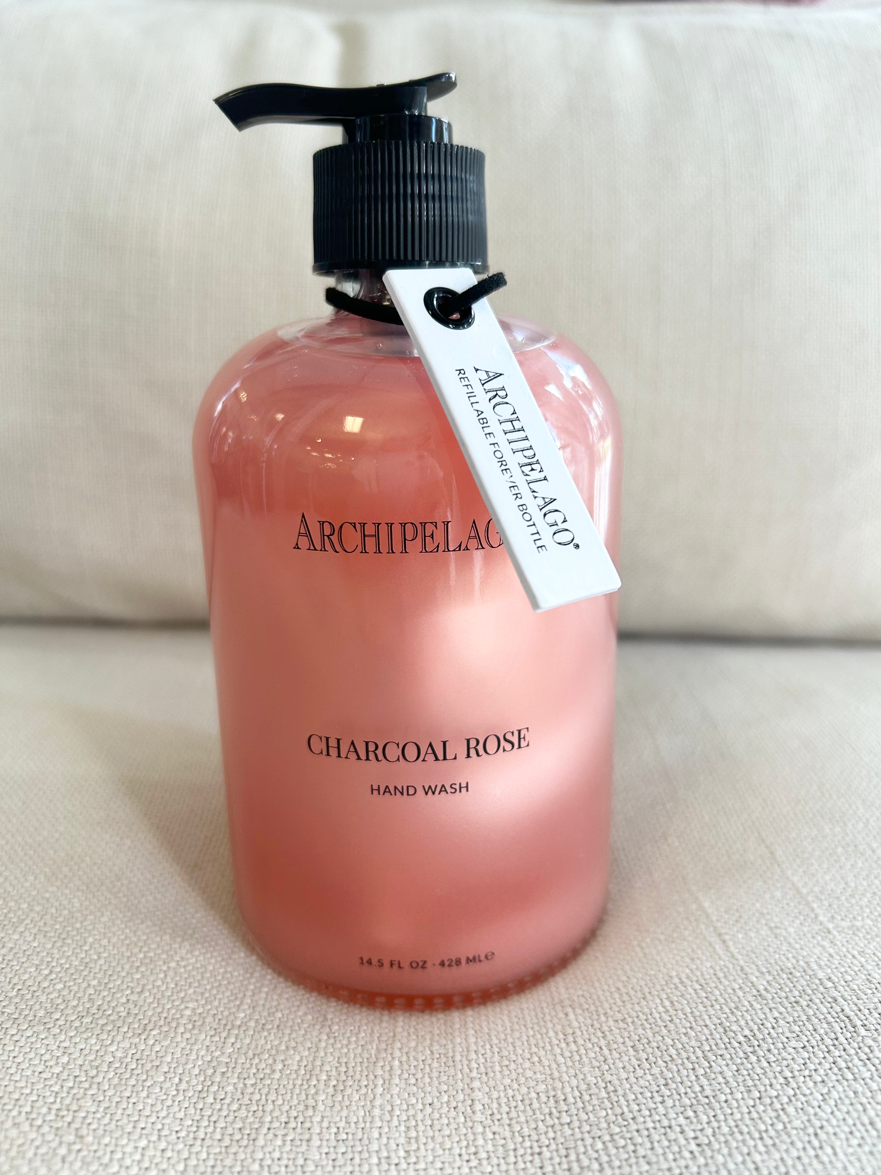 Charcoal Rose Glass Hand Wash
