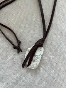 Leslie Curtis Leather Necklace