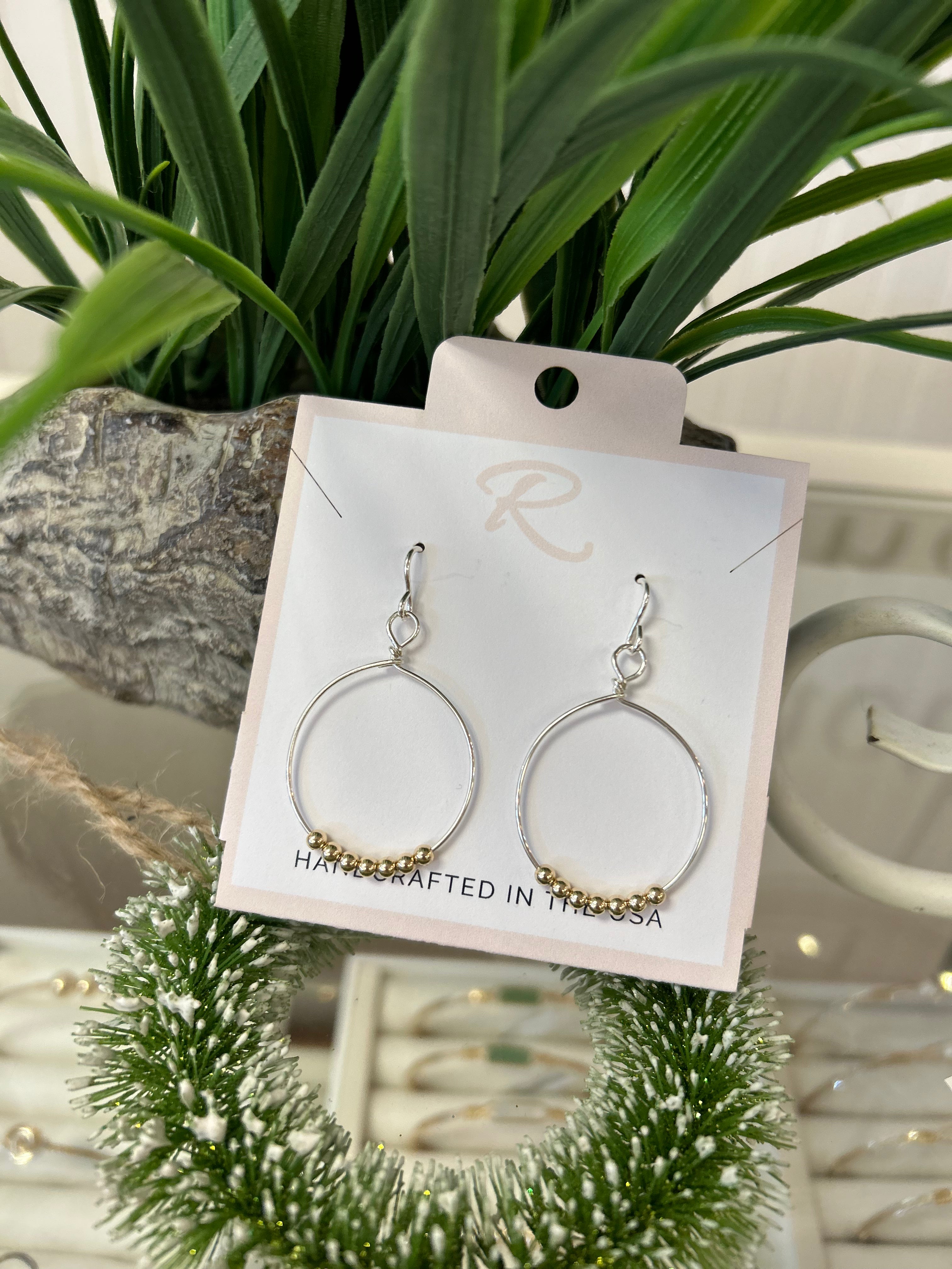 Power of Prayer Hoop Earrings
