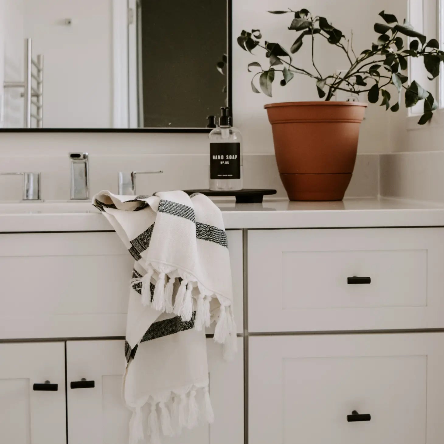 Turkish Cotton Hand Towel, Multi Stripe - Home Decor & Gifts