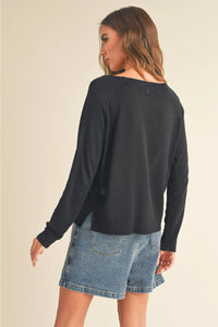 Metallic Knitted Sweater Top