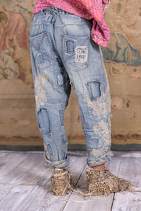 Lace Embroidered Miner Denims 520