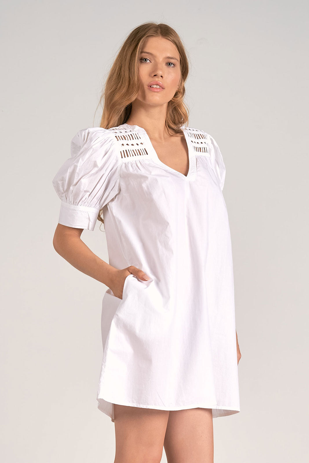 Elan White Summer Dress