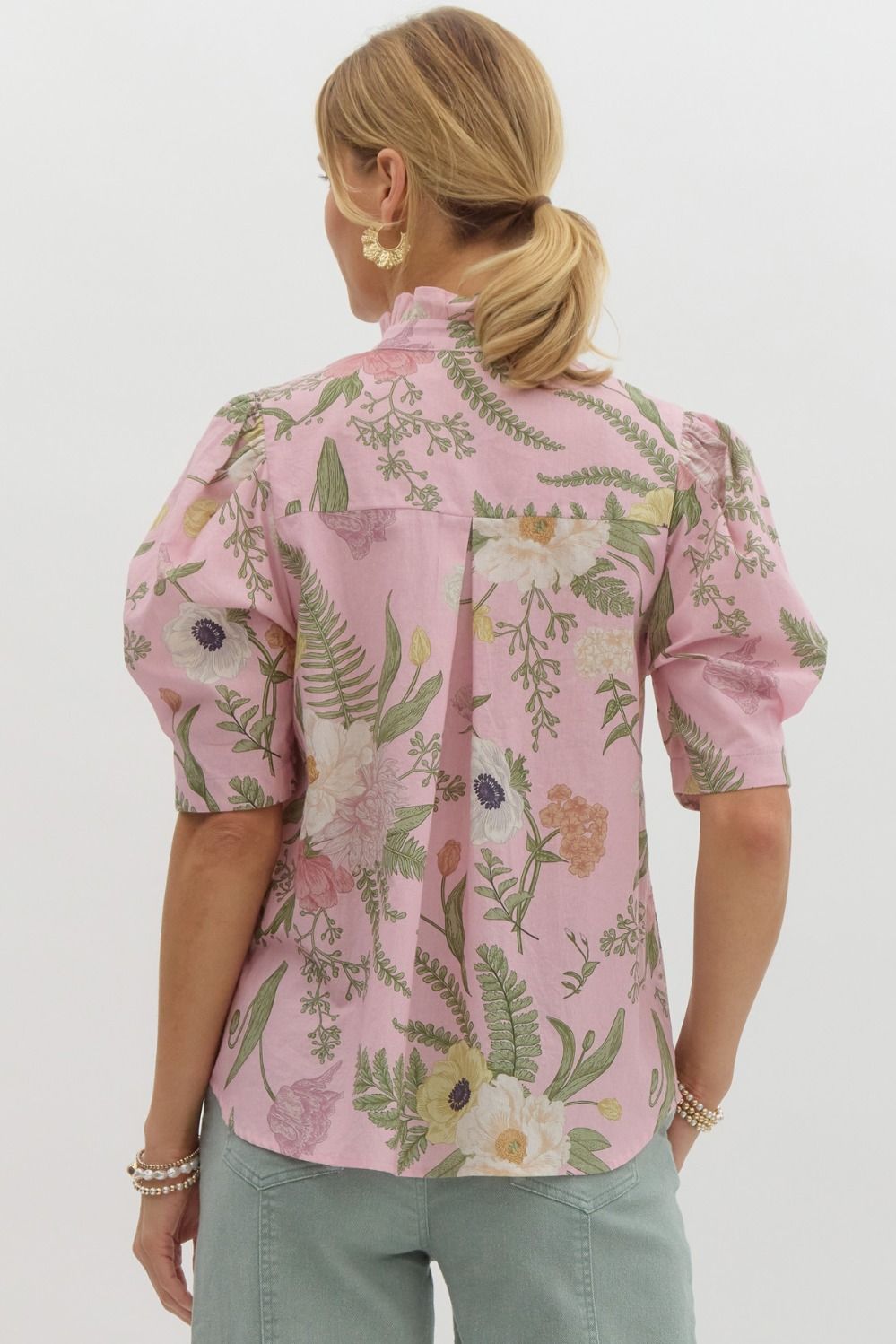 Pink Floral Top