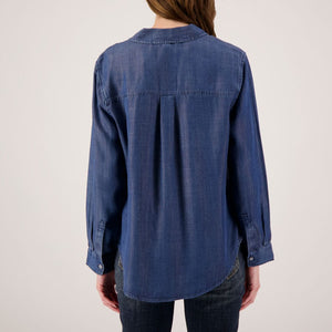 Collared Button Down Top