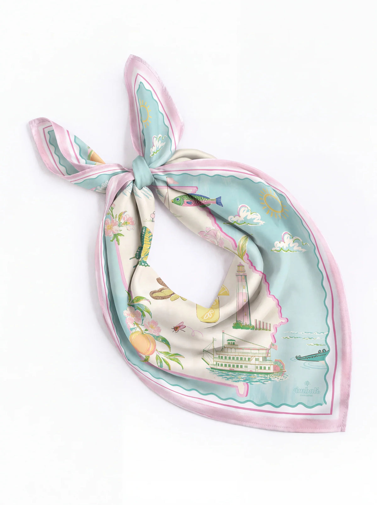 Georgia Icons Printed Satin Scarf