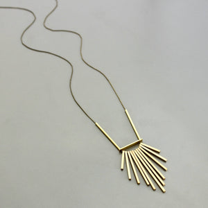 Brass long necklace 130