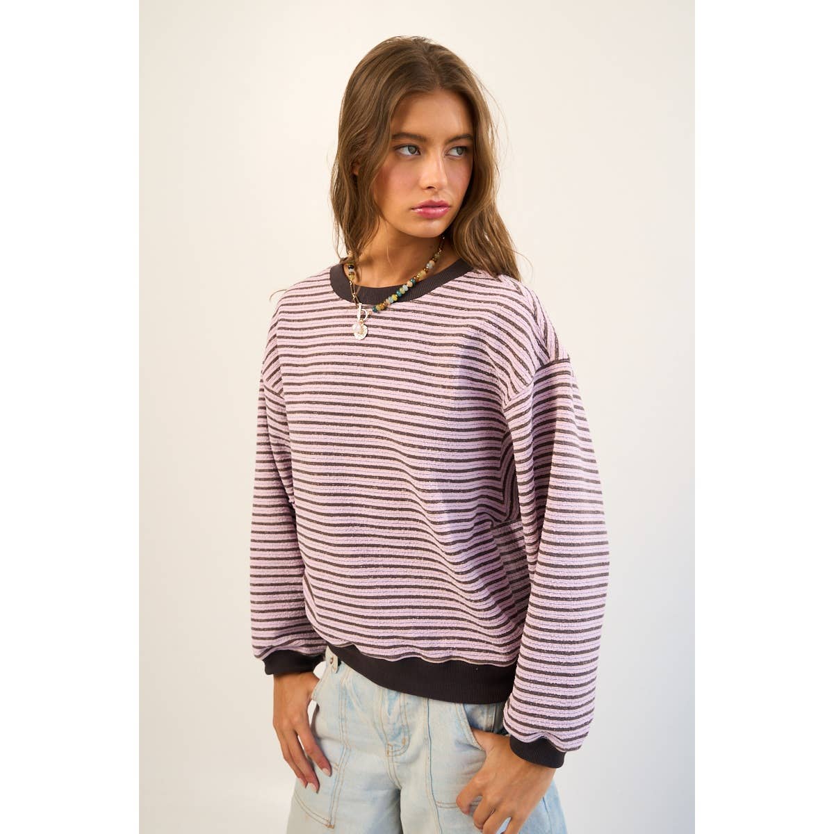 Relaxed Striped Pullover