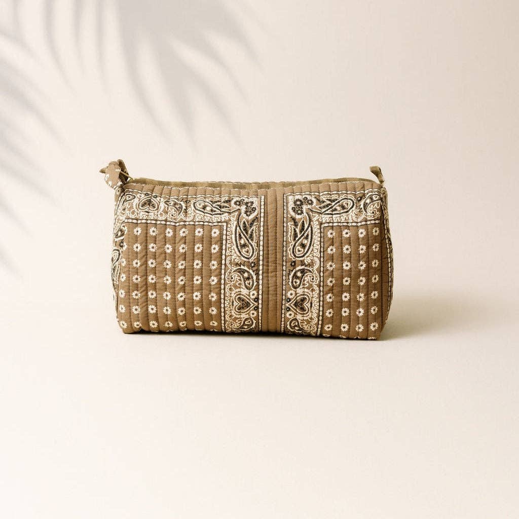 Large Olive Bandana Pouch