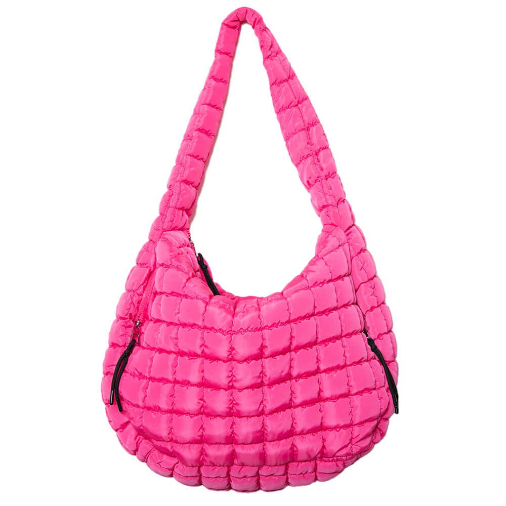 Hot Pink Valentine's Day Hobo Tote Bag