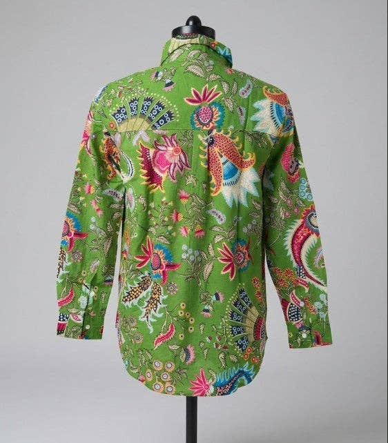 Good Boyfriend Shirt Monsoon Garden Green