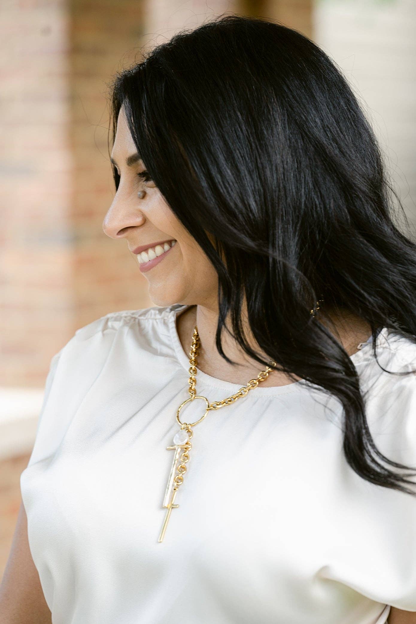 Goodness and Mercy Cross Necklace