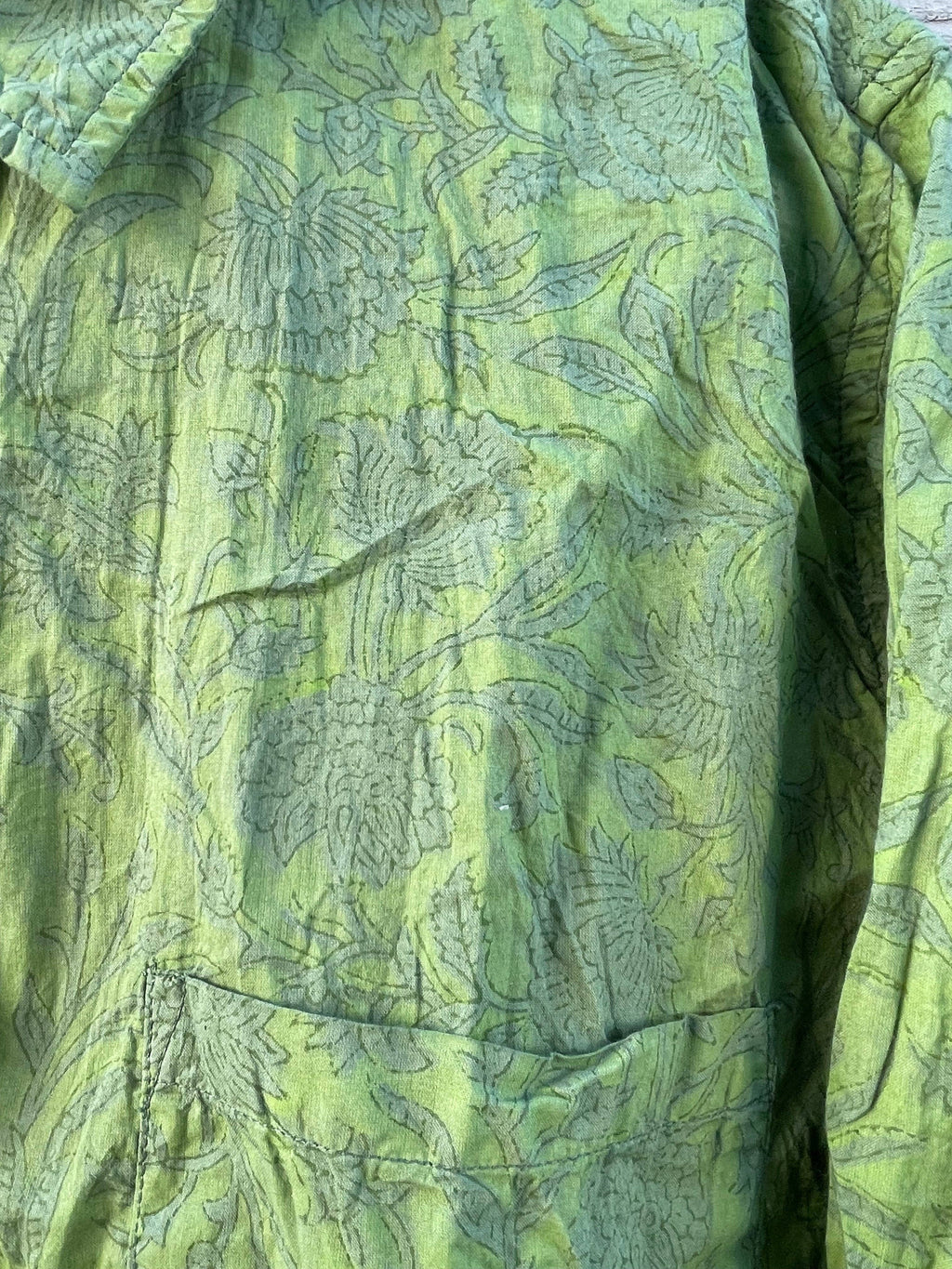 Good Boyfriend Shirt - Floral Escape Olive Oil Overdye