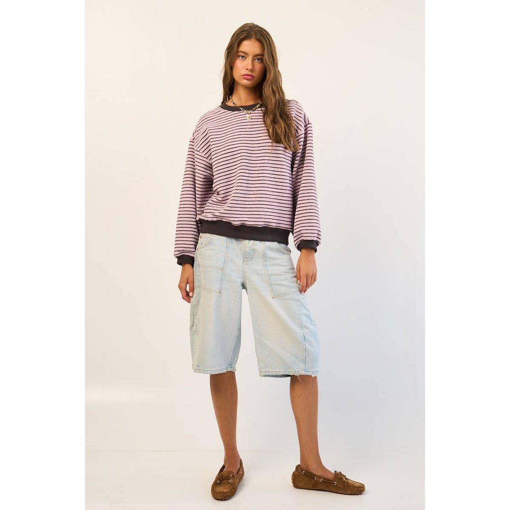 Relaxed Striped Pullover