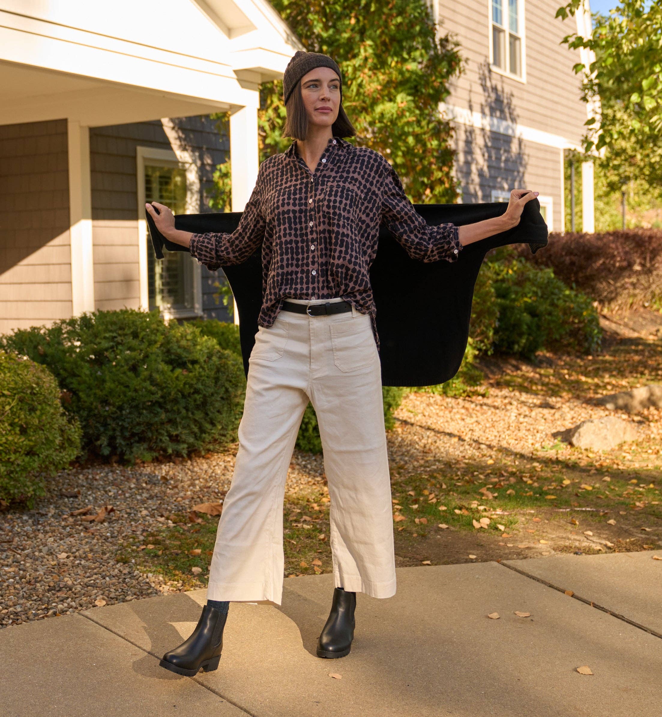 Good Boyfriend Shirt - Messy Dot Milk Chocolate Overdye