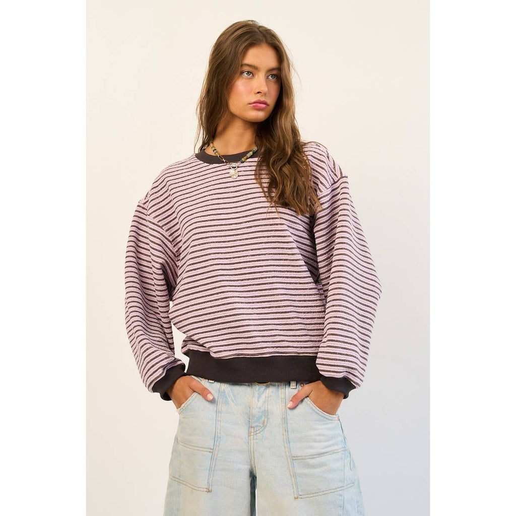 Relaxed Striped Pullover