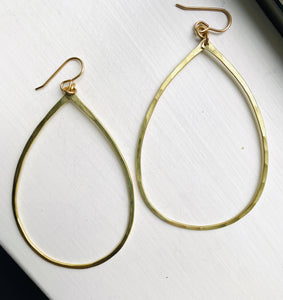 Hammered Teardrop Earrings (3 sizes): Small