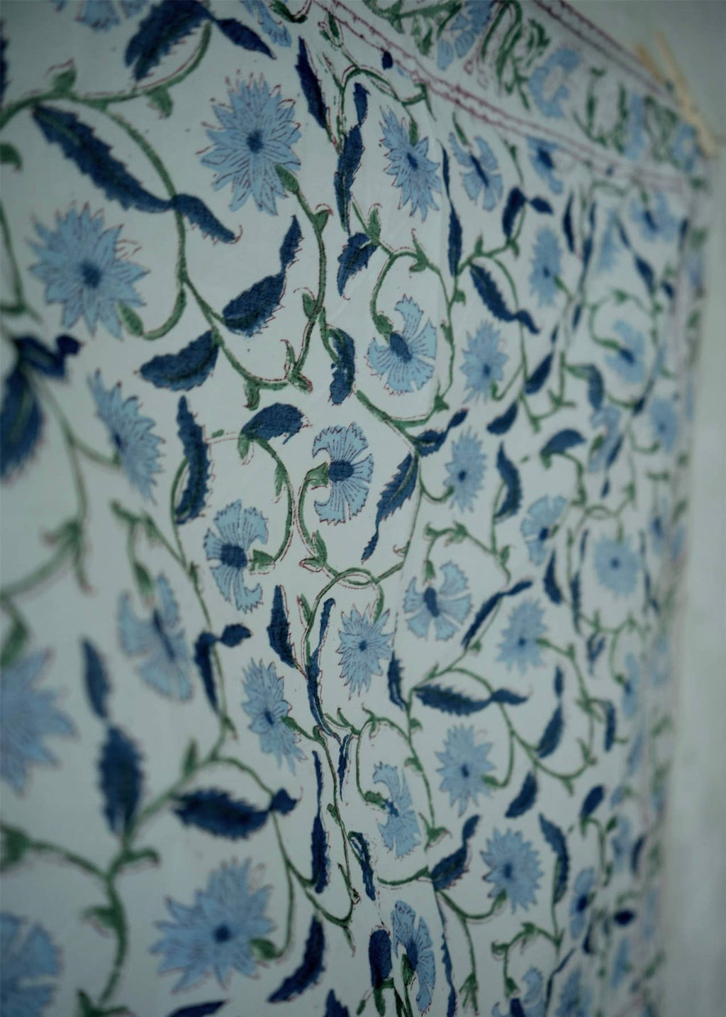 Blue Bell - Hand Block Print Cotton Bandana