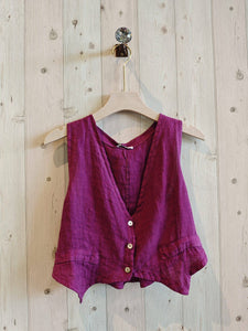 LINEN VEST