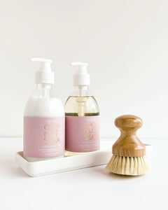 Coconut Sugar Shea Lotion & Hand Soap Set with Brush