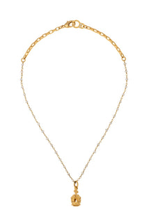 Micro Pearl And Loire Crown Necklace FKP5055