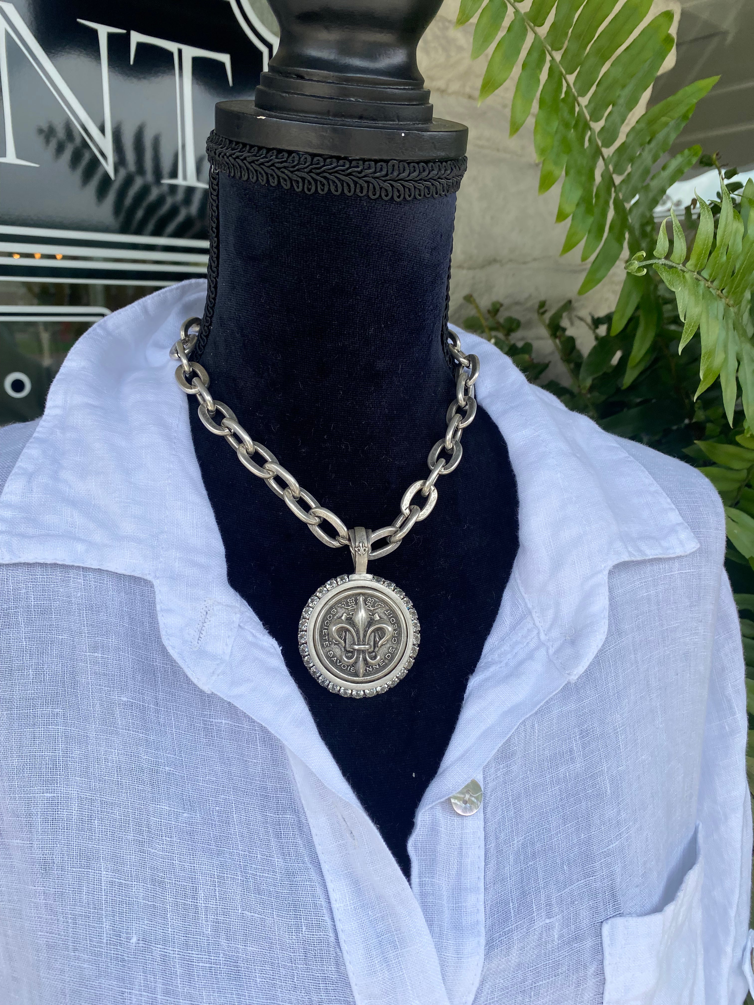 French Kande Coin Necklace