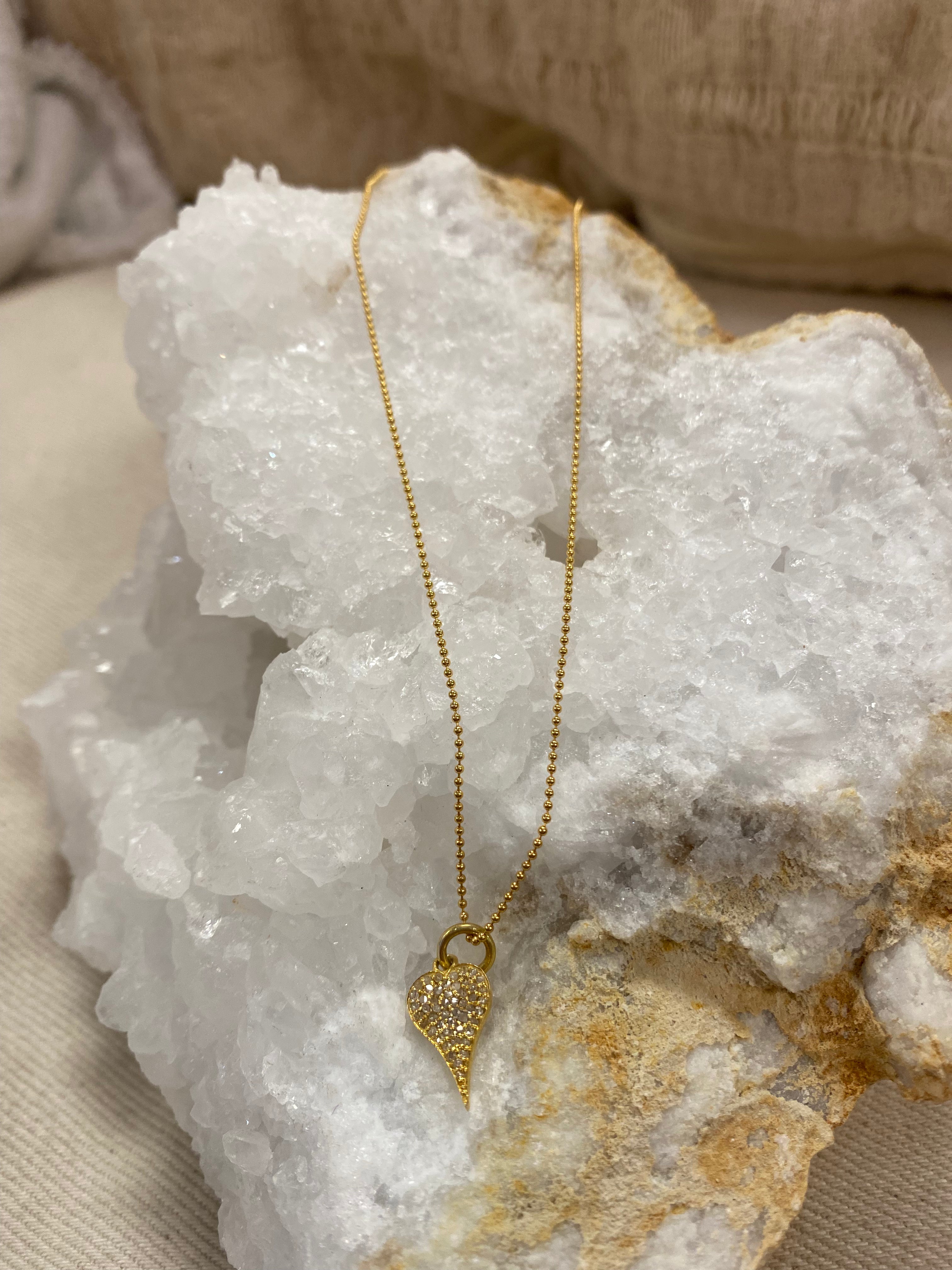 Diamond Heart Pendant Necklace