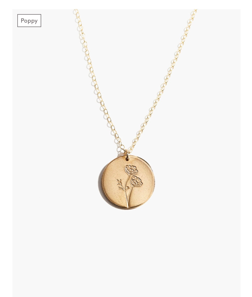 BLOOM BIRTH MONTH NECKLACE