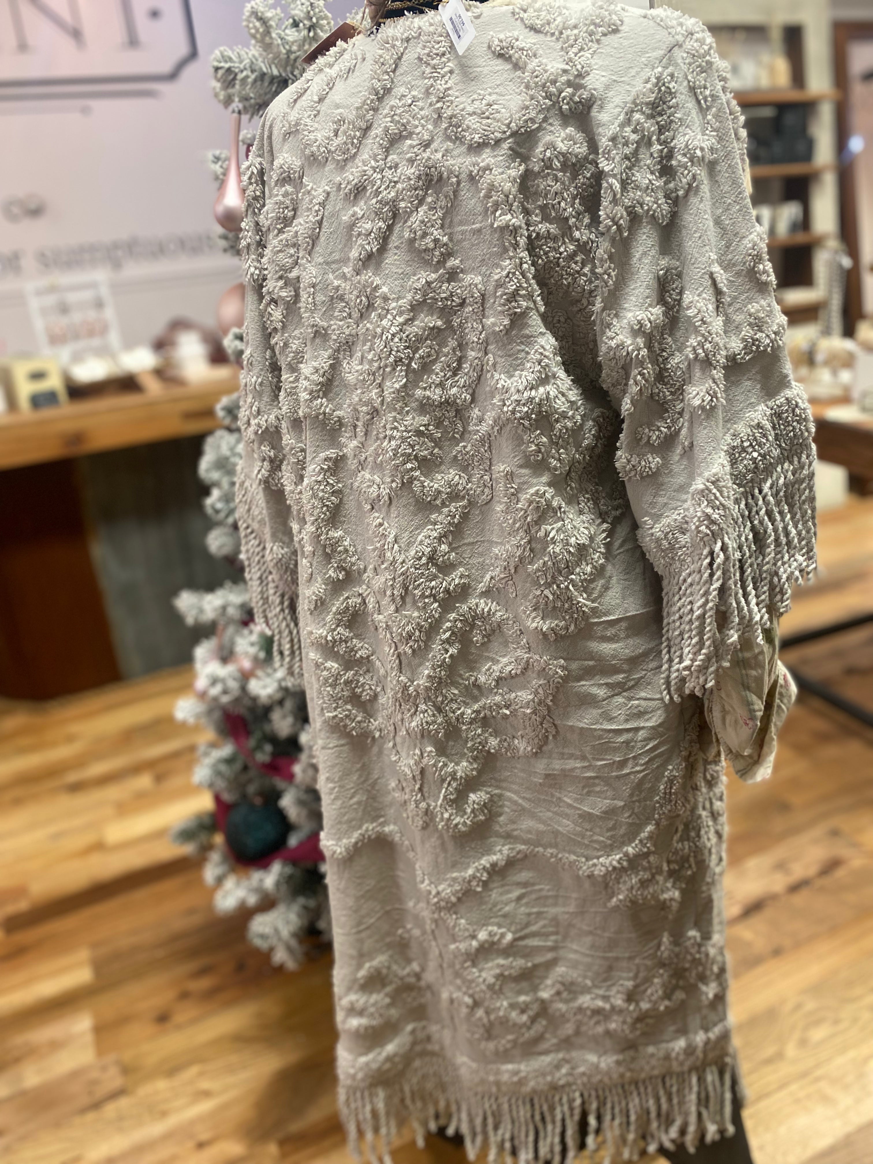Vintage Chenille Kimono