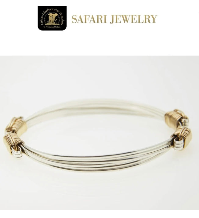 LIGHTWEIGHT BRACELET TWO-TONE 3 STRAND