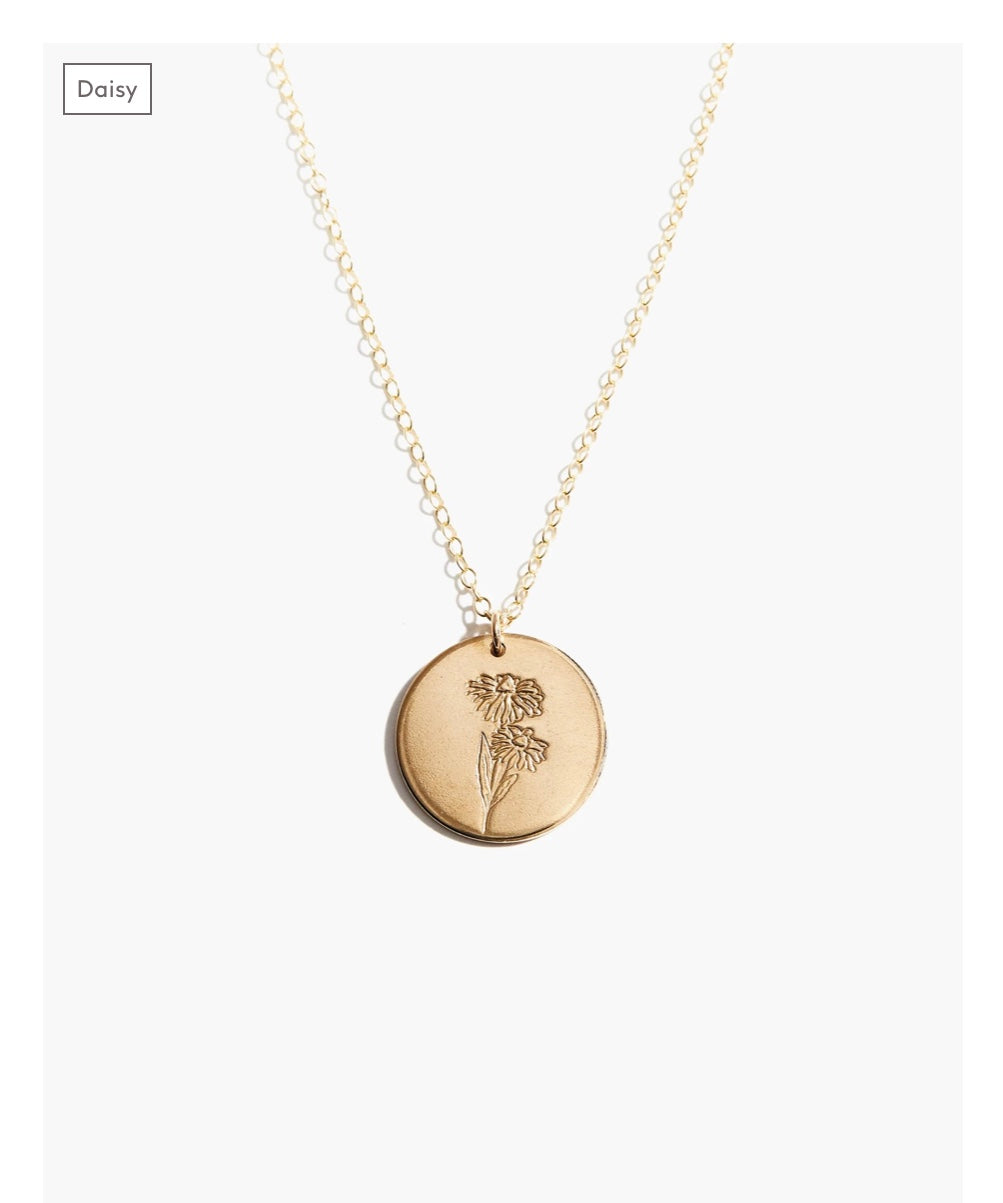 BLOOM BIRTH MONTH NECKLACE