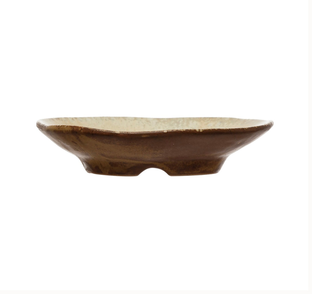 Stoneware Plate, Reactive Glaze