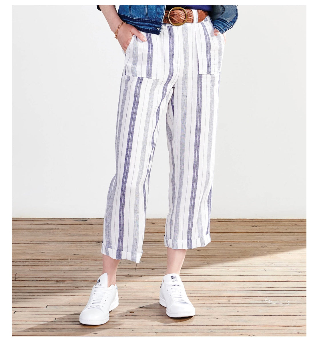 Sophie Wide Leg Pants - Sailor Stripes