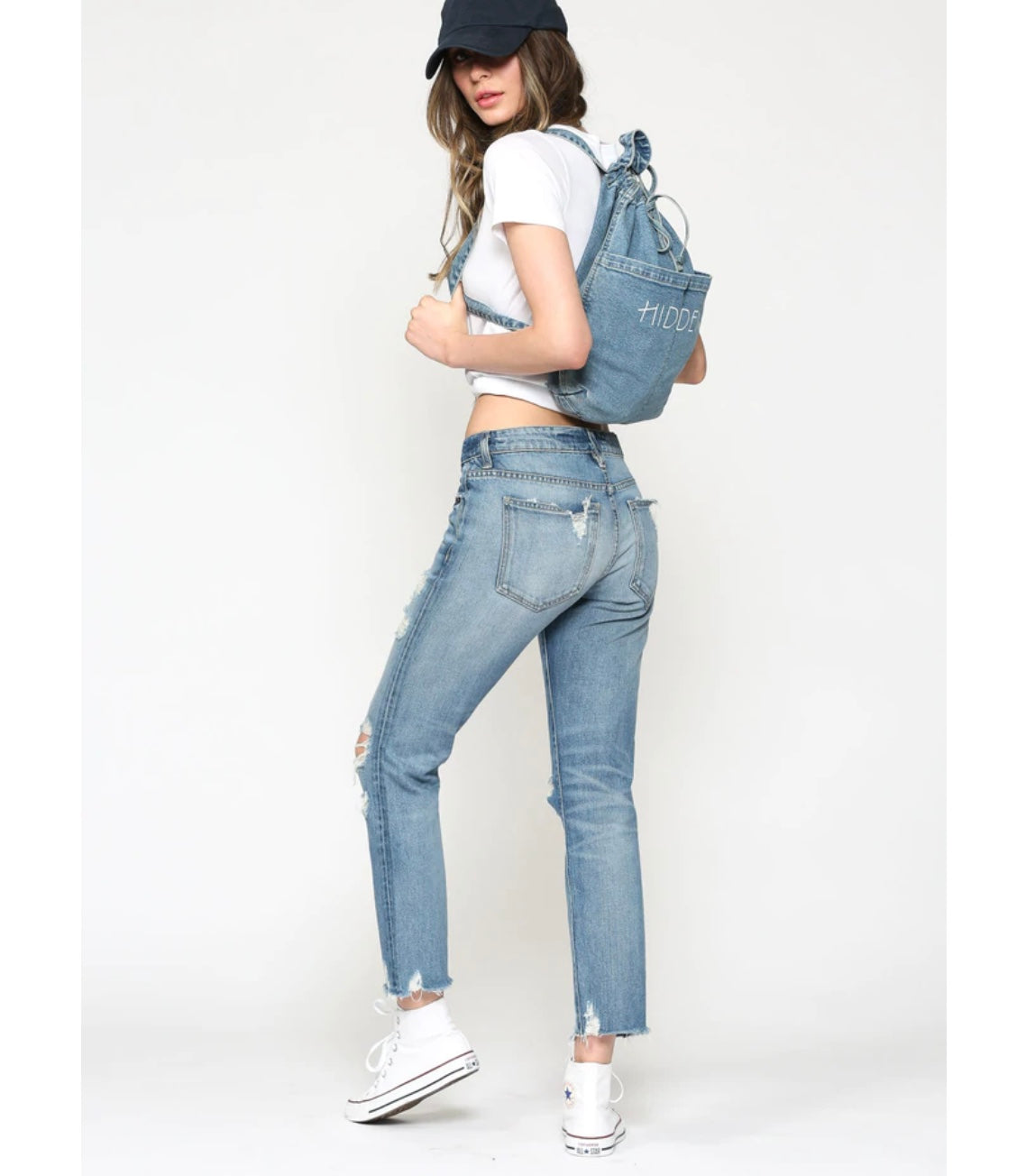 Bailey Medium Wash Slim Boyfriend
