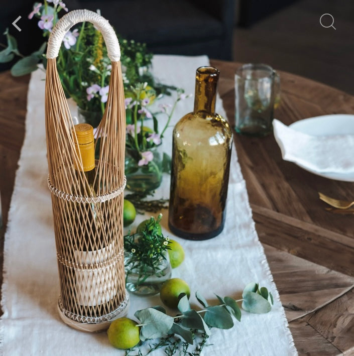 Julieta Bamboo Bottle Carrier