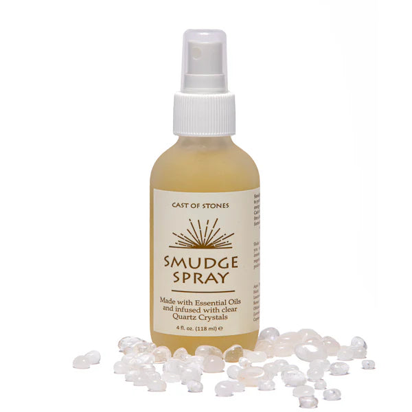 SMUDGE SPRAY INFUSED W/ CLEAR QUARTZ CRYSTALS