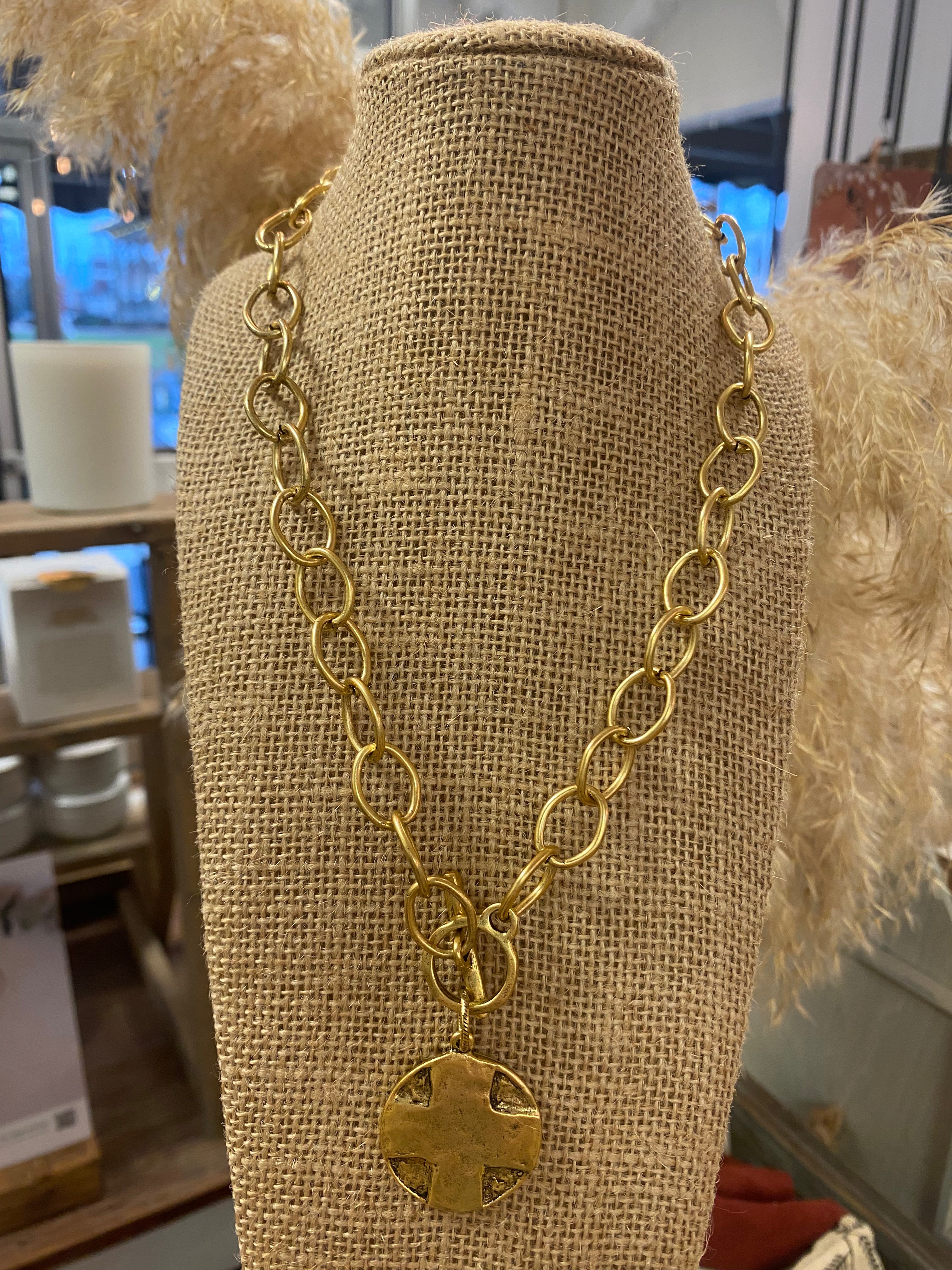 Lord’s Prayer Necklace Gold M9