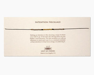 INTENTION NECKLACE - GOLD/SILVER
