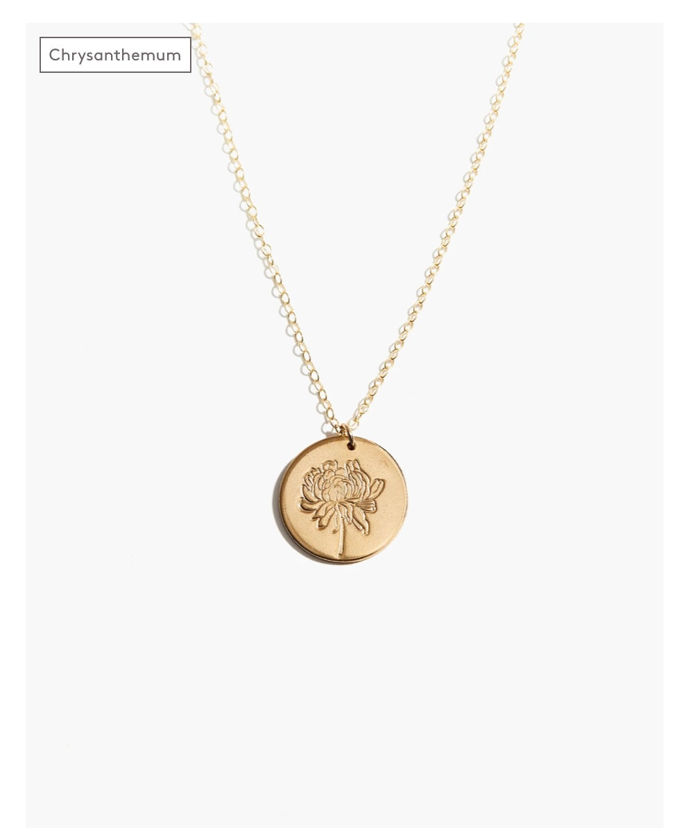 BLOOM BIRTH MONTH NECKLACE