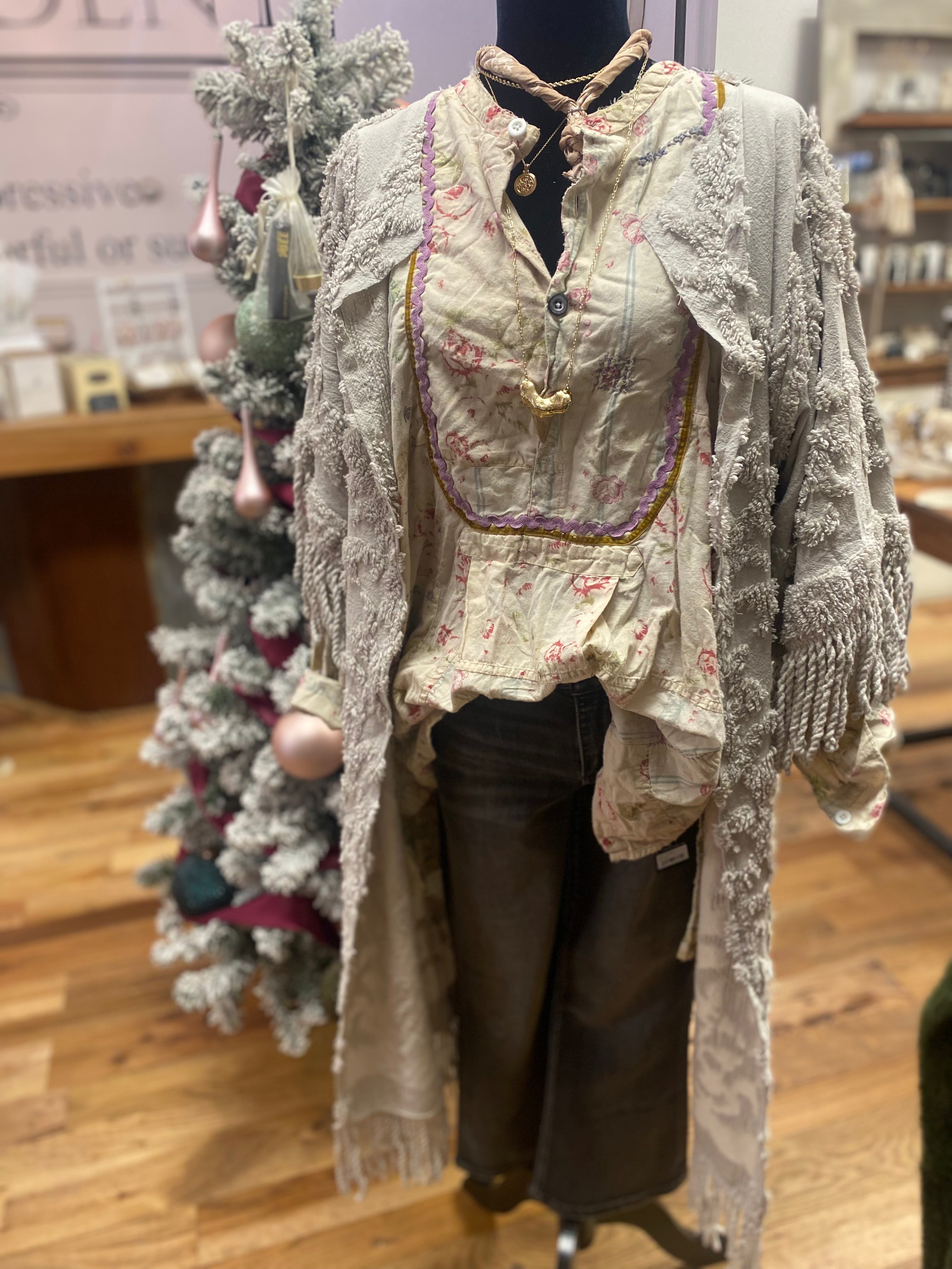 Vintage Chenille Kimono