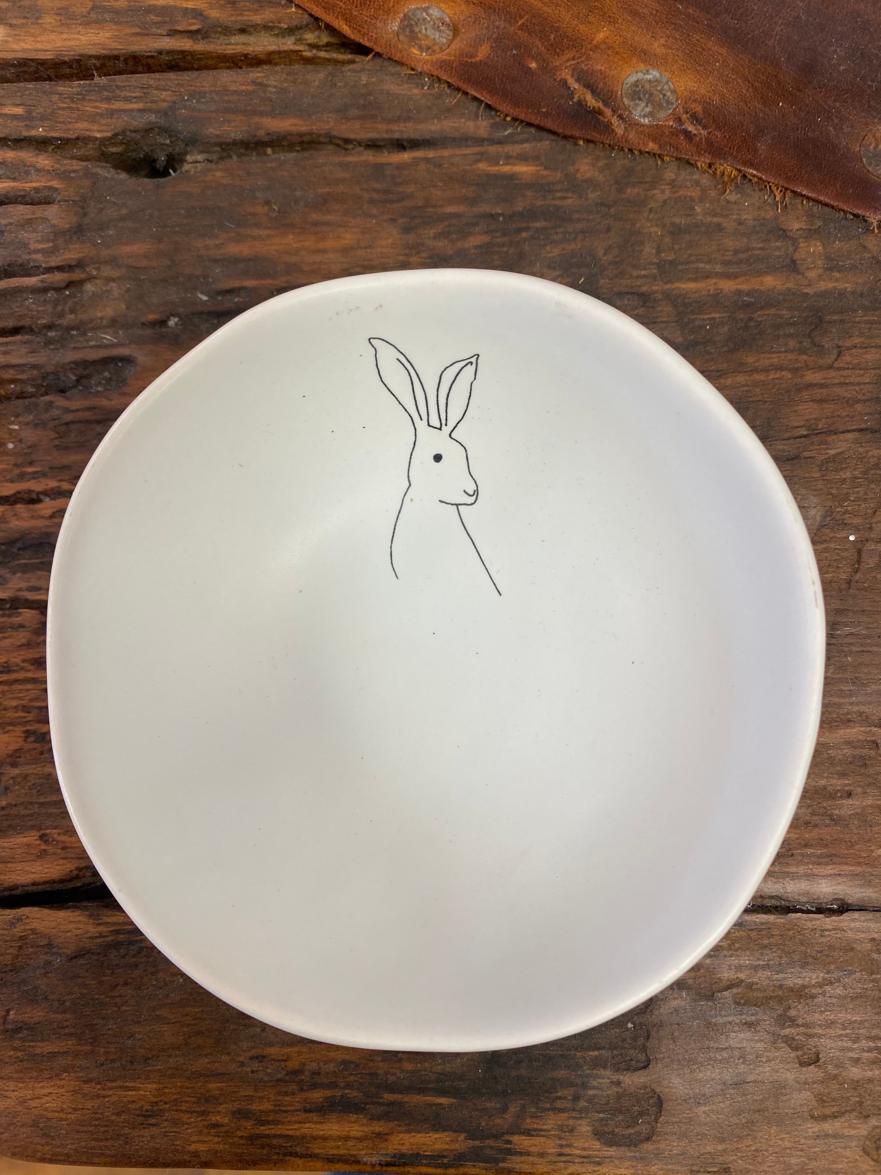 Stoneware Bowl with Rabbit, 4 Styles