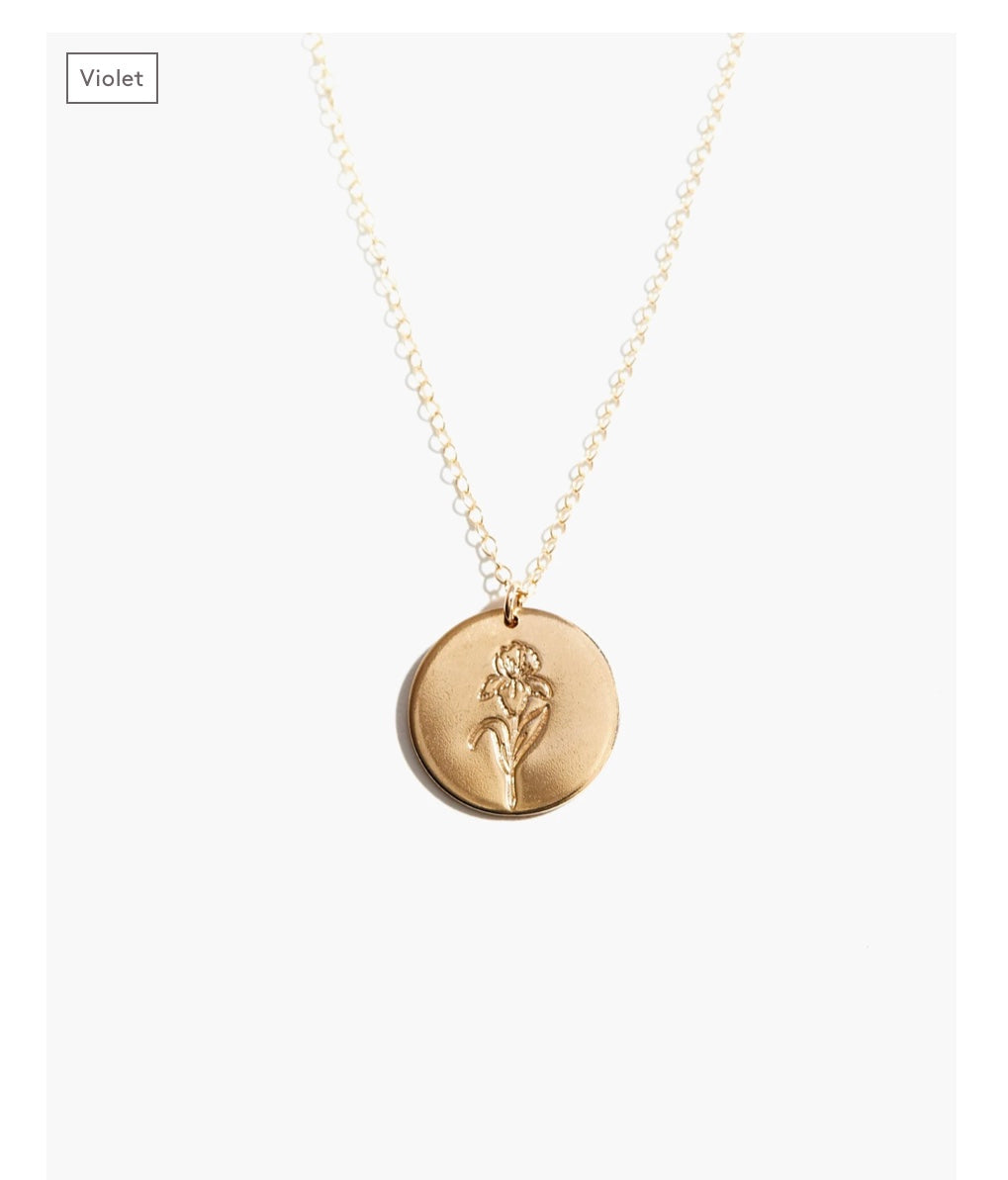 BLOOM BIRTH MONTH NECKLACE