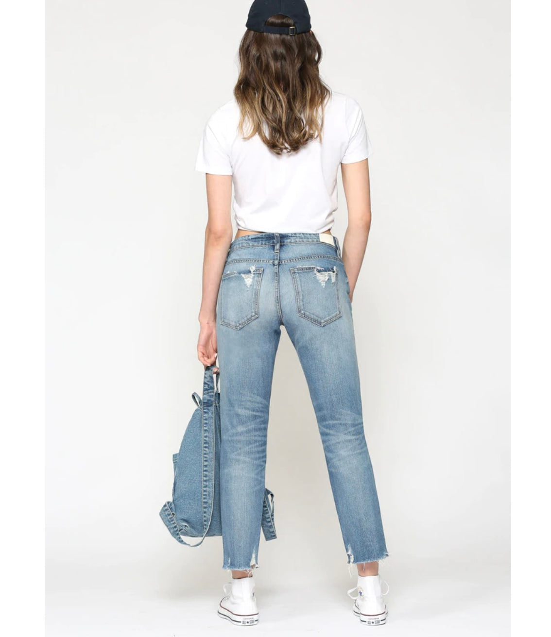 Bailey Medium Wash Slim Boyfriend