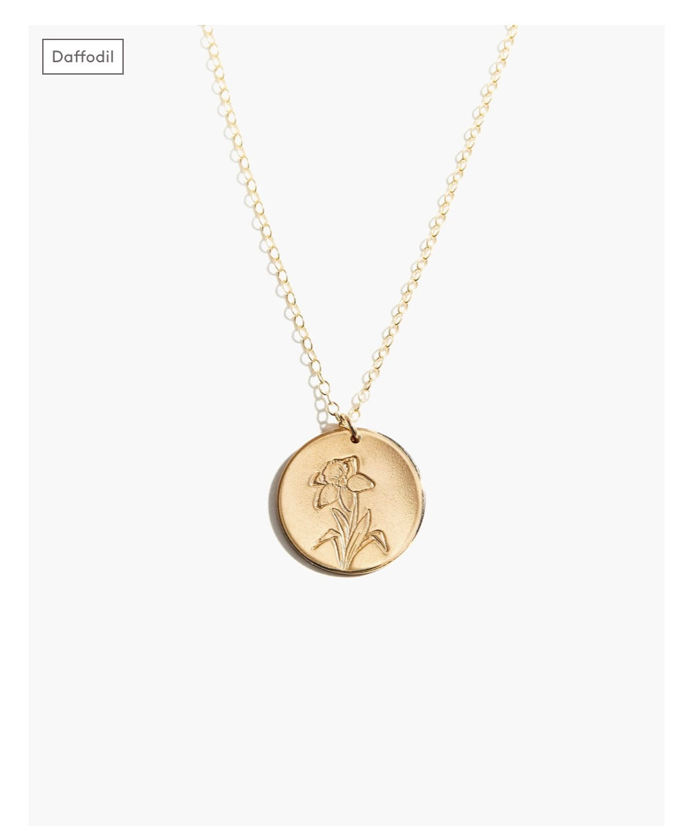 BLOOM BIRTH MONTH NECKLACE
