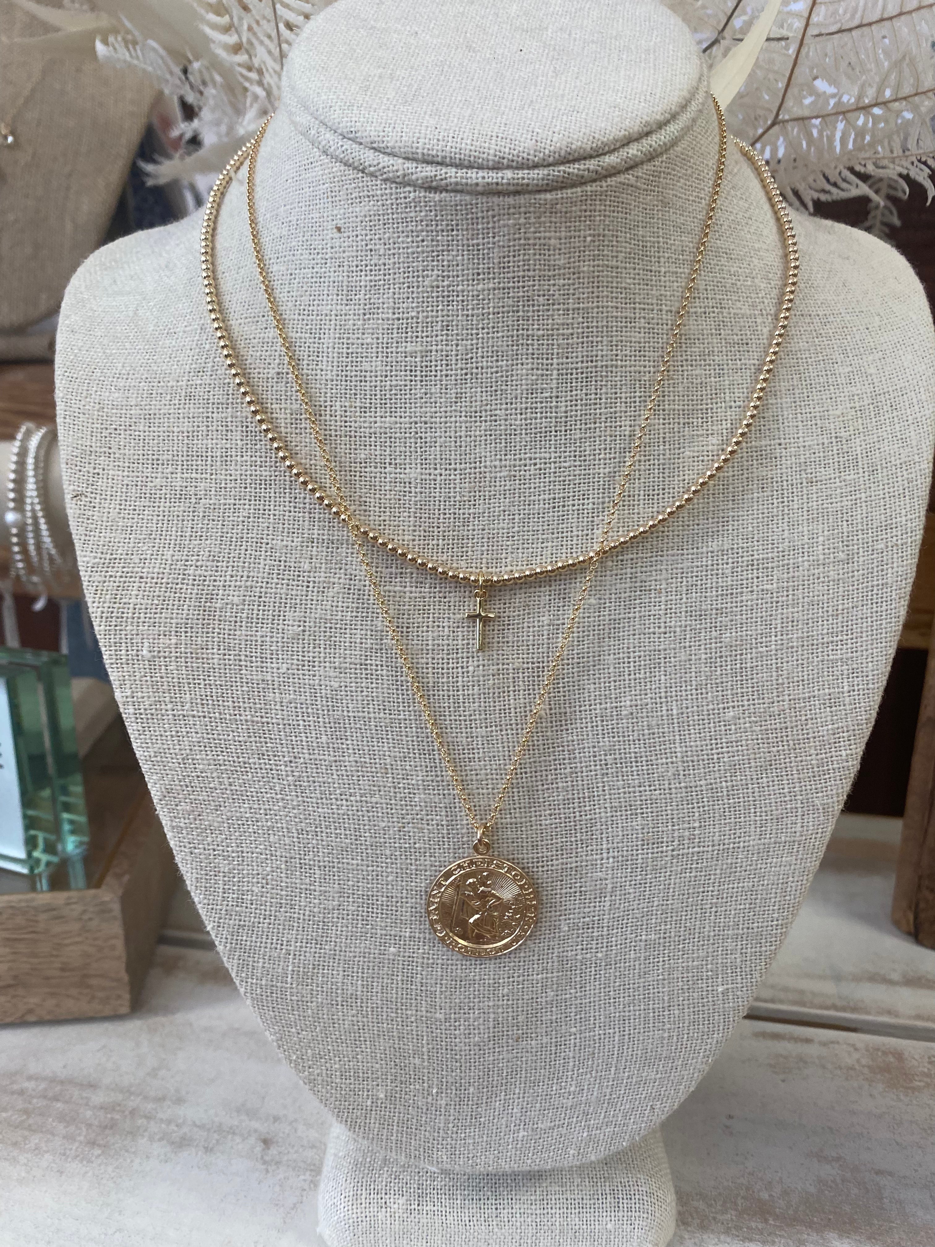 St. Christopher Charm Necklace