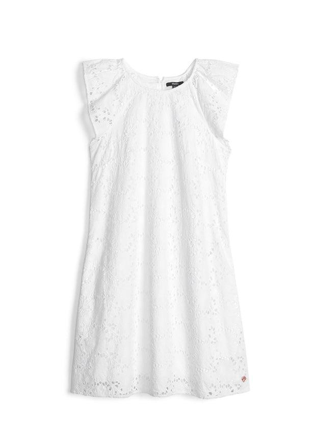Kaia Eyelet Dress - White