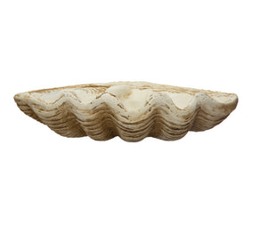 Magnesia Clamshell Décor, Natural Finish